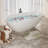 59" Freestanding Solid Surface Bathtub