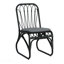 Ensemble de 2 chaises de patio d'extérieur en osier PE avec coussin lavable-662320496-662320497
