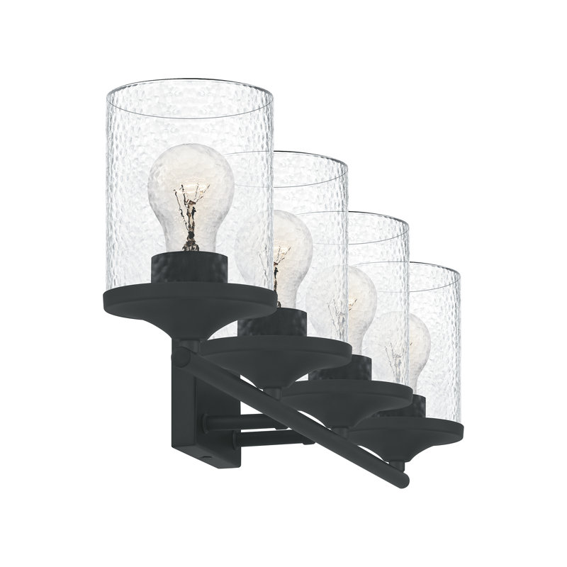 Hancox 4 - Light Dimmable Vanity Light, Matte Black