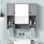 Armoire de salle de bain murale moderne 35 po x 28 po - Rangement pour médicaments avec miroir et barre à serviettes, conception peu encombrante-800856863