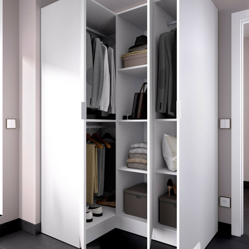 Aamenah 3 Door Manifactured Wood Wardrobe
