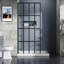 Porte de douche 34 po x 72 po avec finition noire