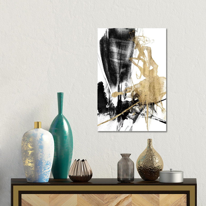 Estampe numérique sur toile Glam & Black IV, H 18 po x l 12 po