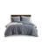 Mckenzie Blue Oversized Cozy 100% Cotton Twill Washed 3-Piece King/Cal King Comforter Set-114516899-114516903