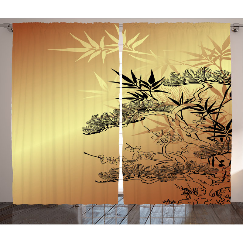 Semi Sheer Curtain Pair, 54" x 108"