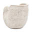 8,5 x 5,5 x 6,3 pouces bac à sable en ciment avec surface texturée beige, idéal pour les finitions et les pots de fleurs, complète le décor moderne