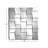 Abdurahman Glass 3D Dimensional Angled Geometric Silver Wall Mirror