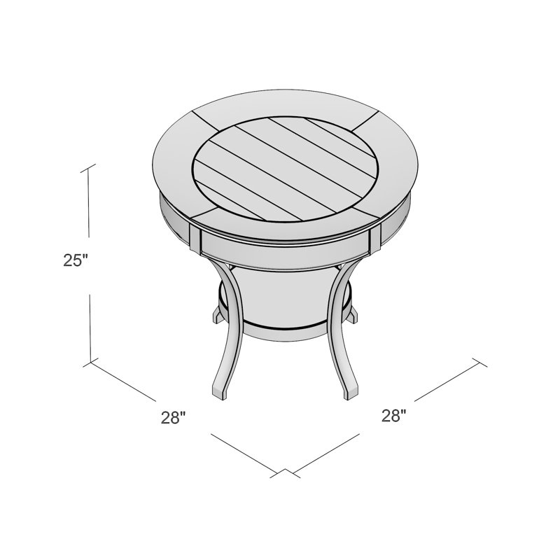 Table de bout Millis