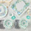 Ensemble de plateaux en mélamine 2 pièces Sea Glass