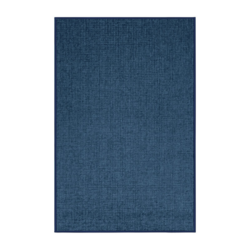 Machine Washable Solid Gray Area Rug, Rectangle 2' x 3'