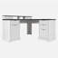 Bureau en L 59 po cannelé avec station de charge et armoire de rangement 59 po Modern-1676246166