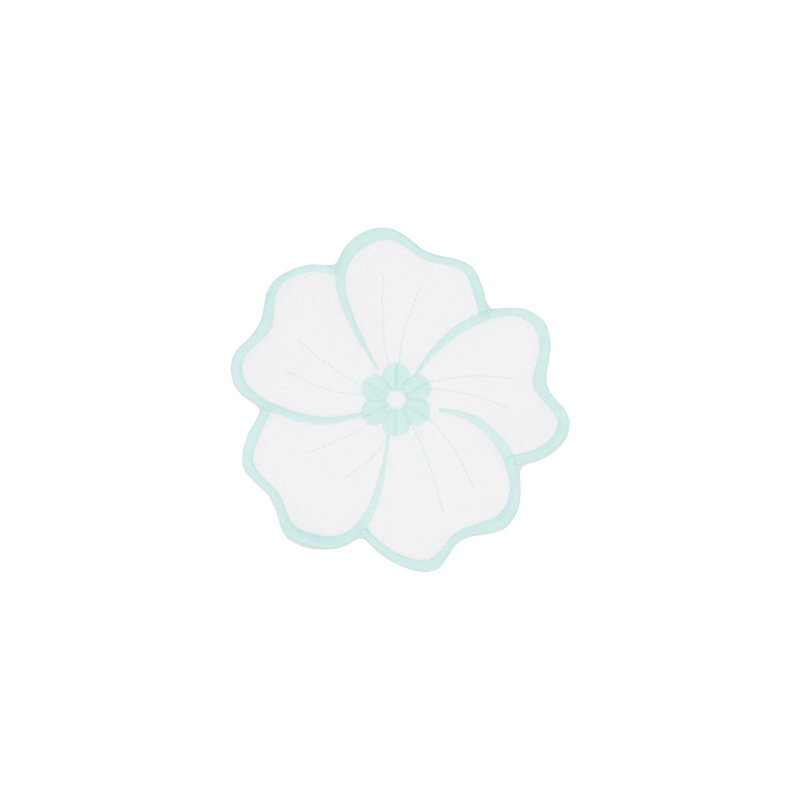 Chrsitine Linen Embroidered Round Table Runners, Green