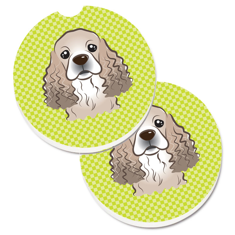 Sous-verre Retriever, Vert lime, Épagneul cocker