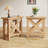25" End Table with X Shape Frame, Hidden Metal L Bracket Inforcement, Non-Slip Feet