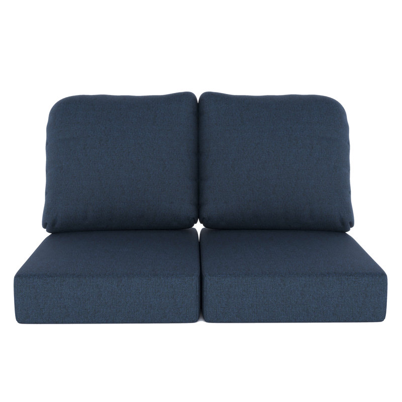Indoor/Outdoor Sunbrella® Seat/Back Cushion, Spectrum Indigo Sunbrella®