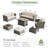 Ignatz 10 - Piece Patio Furniture Set With Cushions-537538867