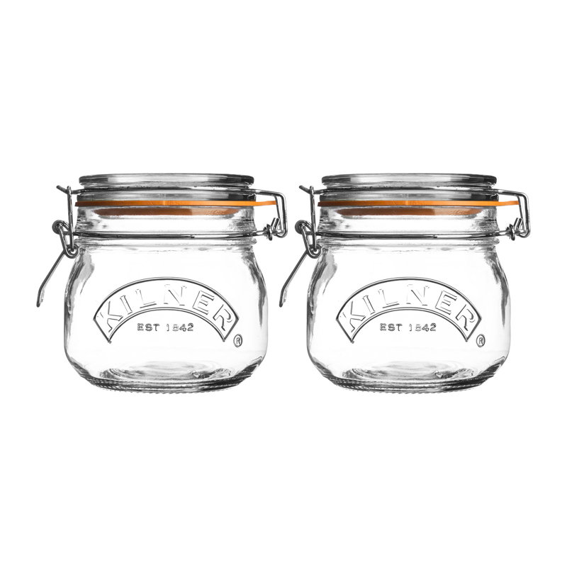 Kilner Clip Top Round Jar 0.5L, 2