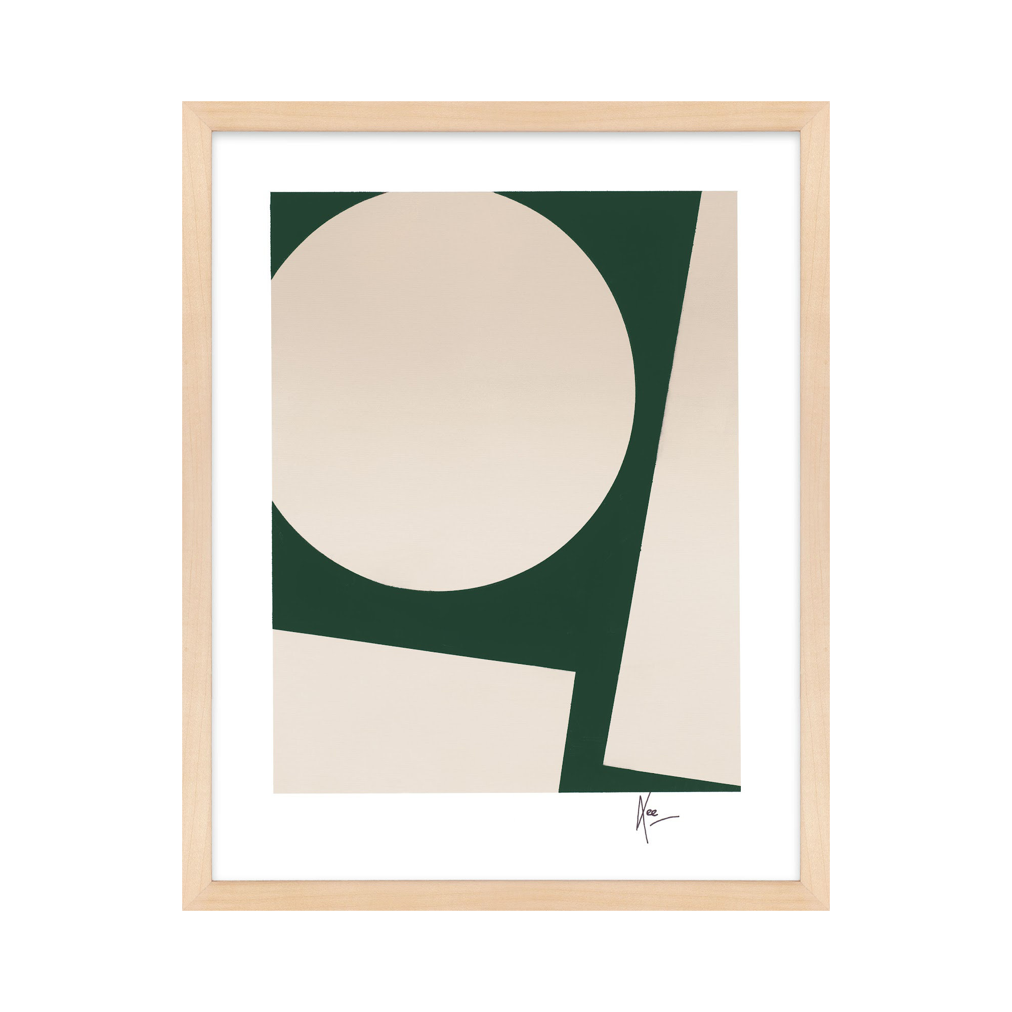 You & Me In Green 2 by Lee Lessem, Brown, 50" H x 35" W x 1.25" D