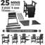 Outdoor Recycled Poly Adirondack Barstools-739975354