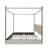 Jamerson Upholstered 4 Drawers Metal Storage Canopy Bed-595449070