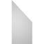 Half Peaked Left Surface Mount Signature Urethane Non-Functional Gable Vent 13/12 Pitch Primed Tan-101726434-122659725