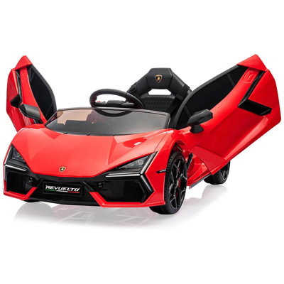 12V Kids Lamborghini Revuelto Ride-On Car, Electric Sports Car Toy with Remote, Bluetooth, Music & LED Lights