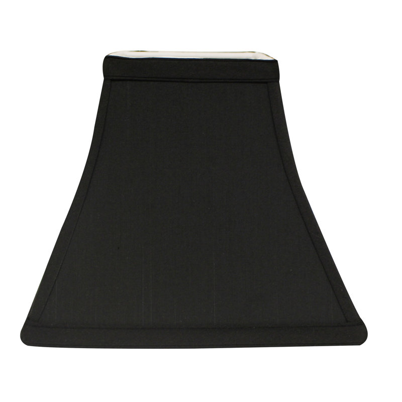 Abat-jour carré en forme de cloche avec abat-jour rond en tissu pour lampes de table, H 12 po x l 14 po x P 14 po