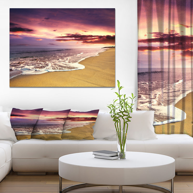 «Pink and Purple Clouds at Sunset», reproduction de photo sur toile tendue, H 30 po x l 40 po x P 1,5 po