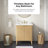  Gabi 30 In. Single Sink Freestanding Rustic Ash Bathroom Vanity With White Engineered Stone Top-122107077