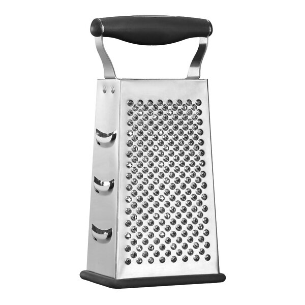 1pc, Box Grater, Stainless Steel Box Grater, Cheese Grater, Potato Slicer,  Household Cheese Grater, Food Shredder, Vegetable Grater, Ginger Grinder,  Kitchen Tools