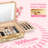 Portable Makeup Organizer Makeup Tool Case With Led Mirror Pink-301349713