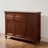 Dark-brown Solid Wood Shoe Storage Bench