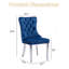 Ensemble de 2 chaises de salle à manger Modern Velvet-414852714-414852692-414852713
