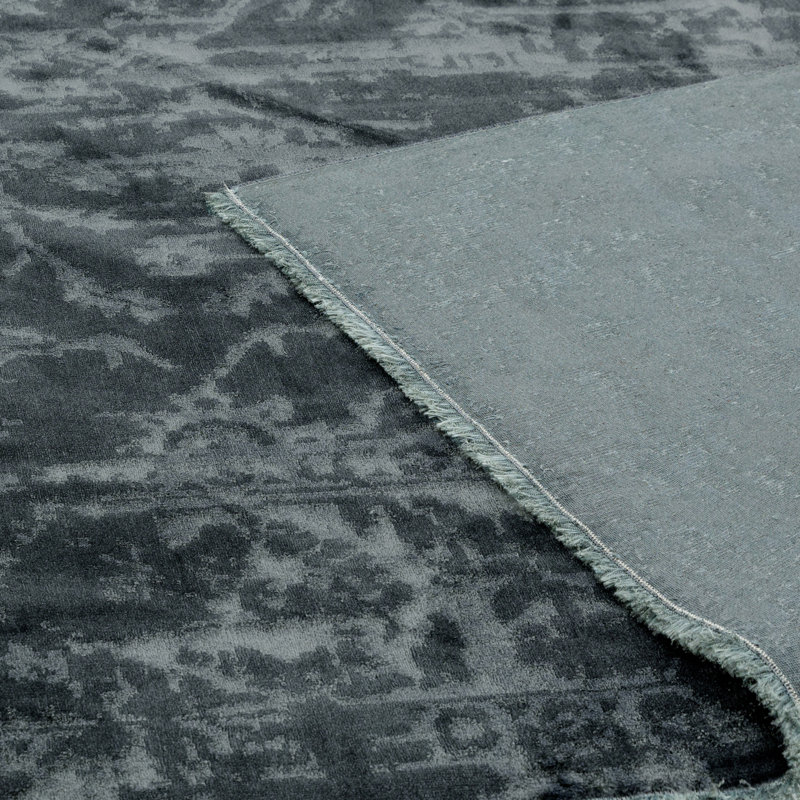 Alessandra Washable Persian Charcoal Rug, Rectangle 160 x 230cm