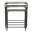 Set Of 3 Gilbert Nesting Tables, Metal Plant Stand, Patio Table