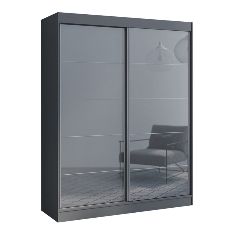 Garde-robe noir Aria, Noir, H 80 po x l 47 po x P 26 po