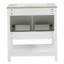 Meuble-lavabo de salle de bain avec lavabo en céramique et rangement polyvalent-454085979