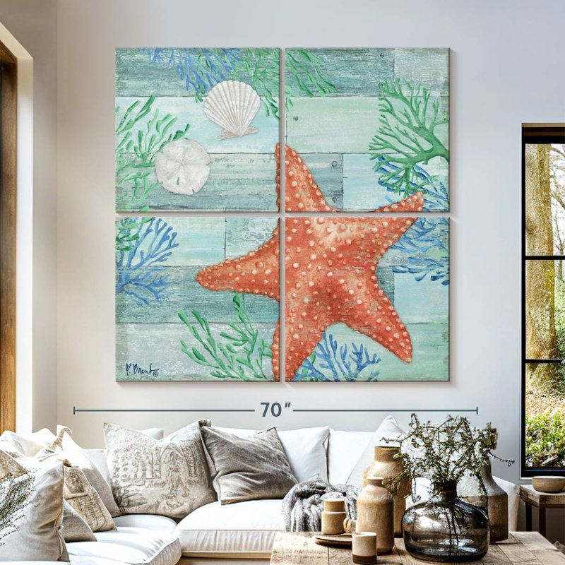 Aletra Clearwater Sealife I, 57" H x 57" W
