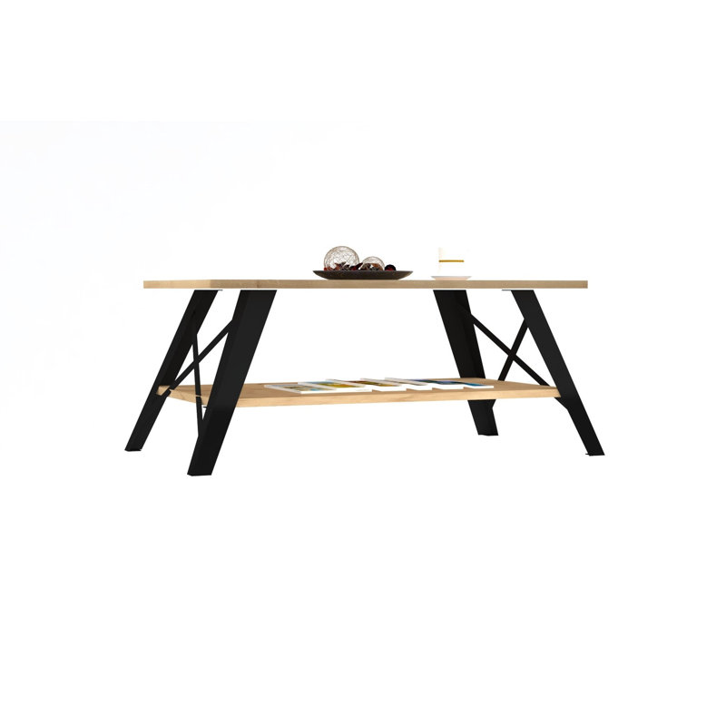 Table basse à 4 pieds avec rangement