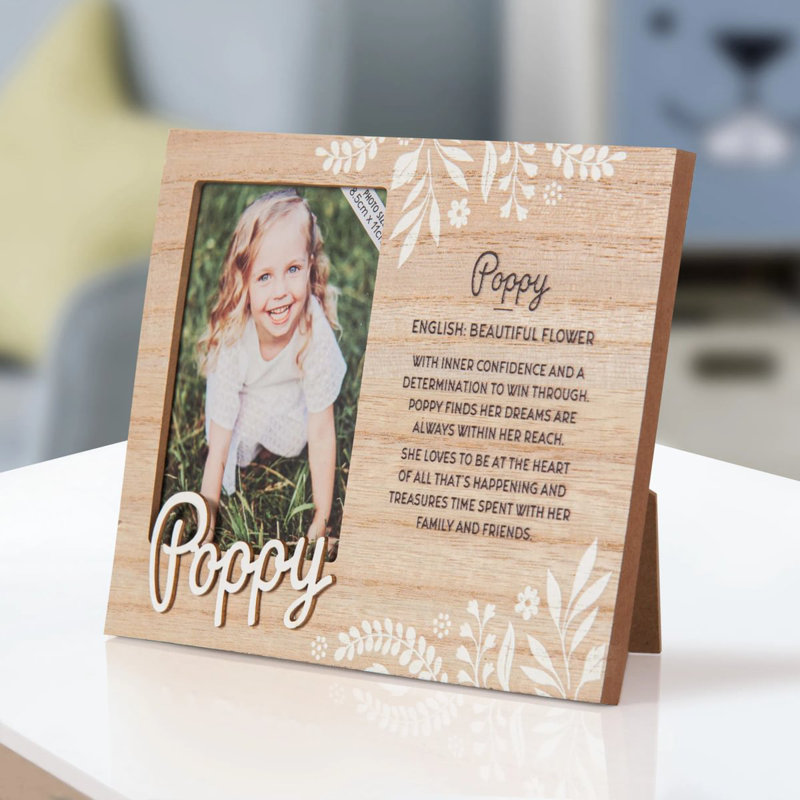 Hazella Tan Solid + Manufactured Wood Picture Frame