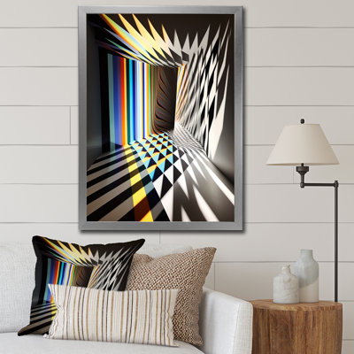 Structural Geometry Architecture - Futuristic Architecture Canvas Wall Art