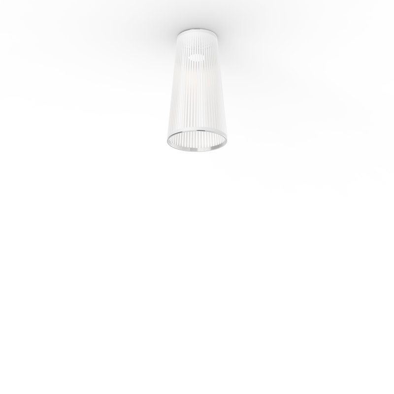 Solis 72 Flush Lamp - Black, 24, White
