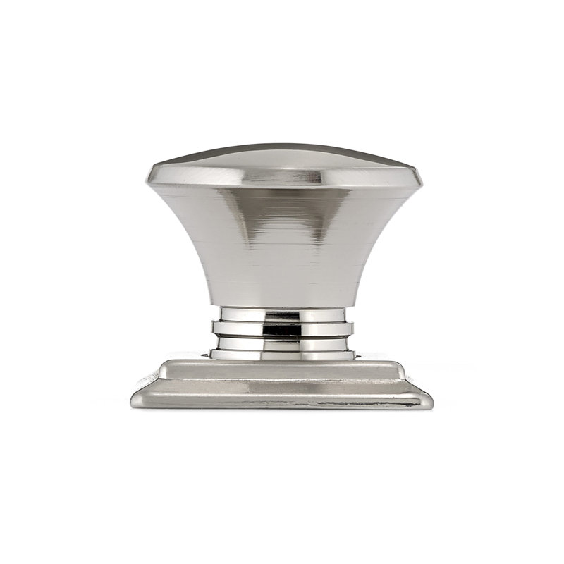 Poignée ronde Expression de 1 1/4 po de diamètre, Nickel brossé