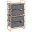 Commode de rangement 4 tiroirs Besart