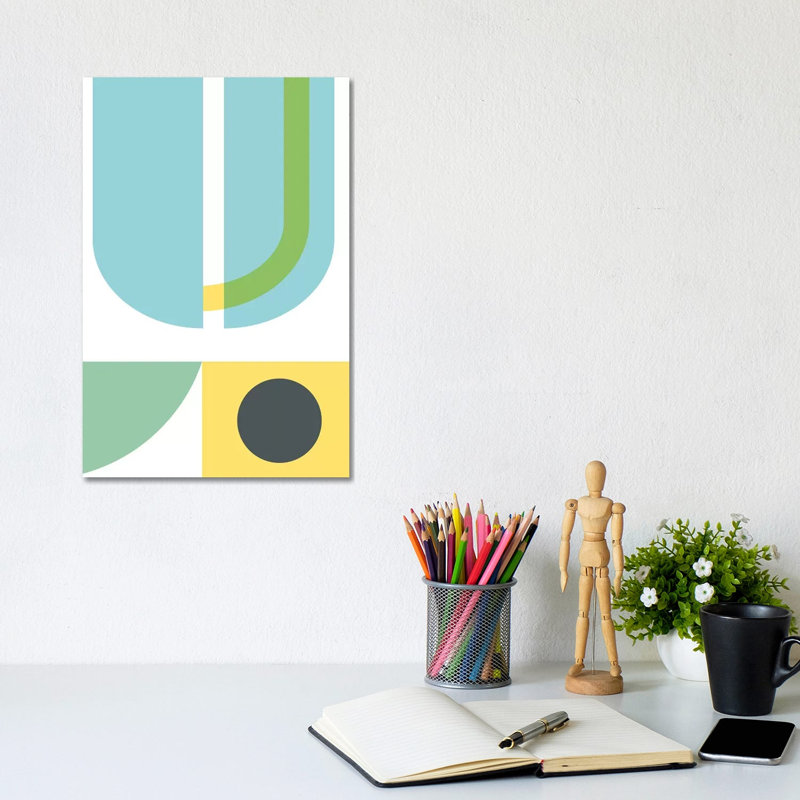 Geometric Composition III by Nouveau Prints - Wrapped Canvas Gallery-Wrapped Canvas Giclée, 20.32 cm H x 30.48 cm W