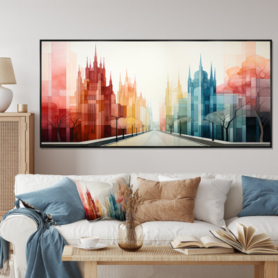 Aquarelle colorée, art mural New York City I