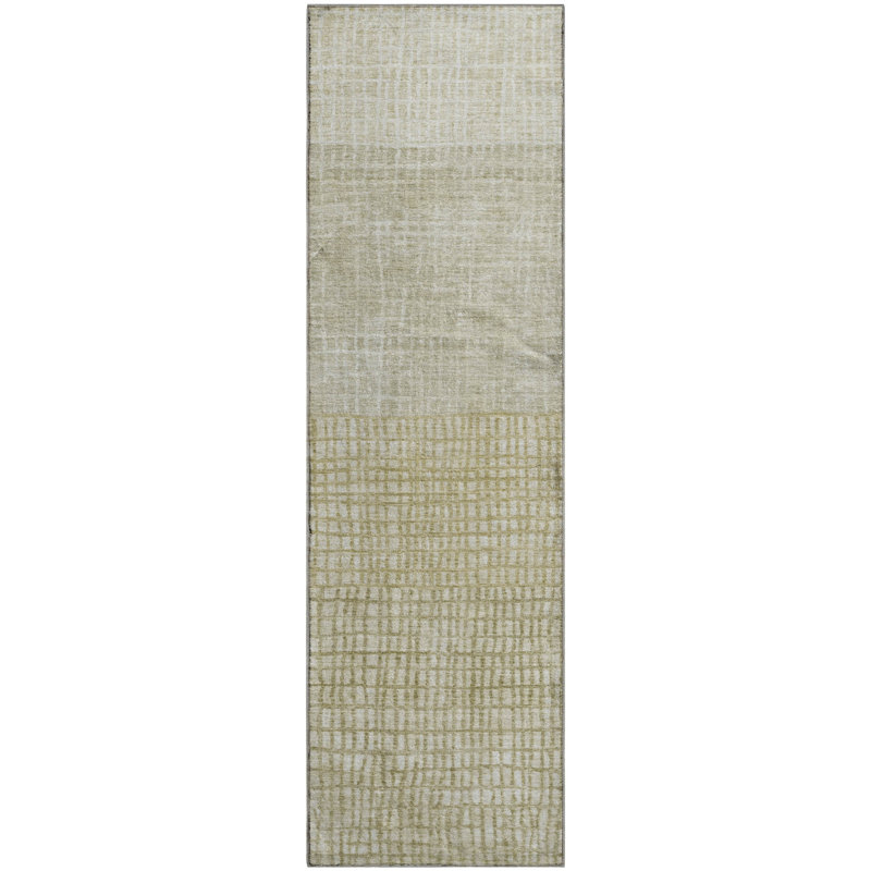 Premium Machine Washable Monnier AMF1831 Geometric Rug, Runner 2'3" x 7'6"