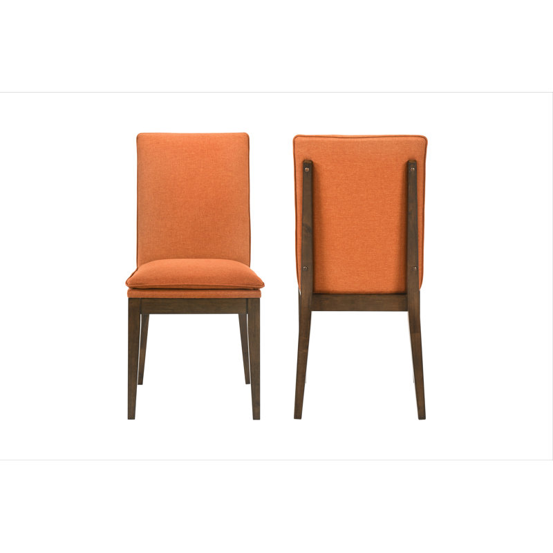 Chaise parsons rembourrée Carlyssia, Orange