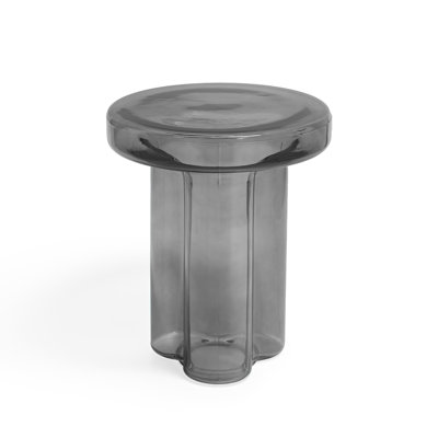 Halvorsen Kober Glass Pedestal End Table