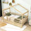 Lit de maison avec tiroirs de rangement et toit Ansam-1431430510-1431430504